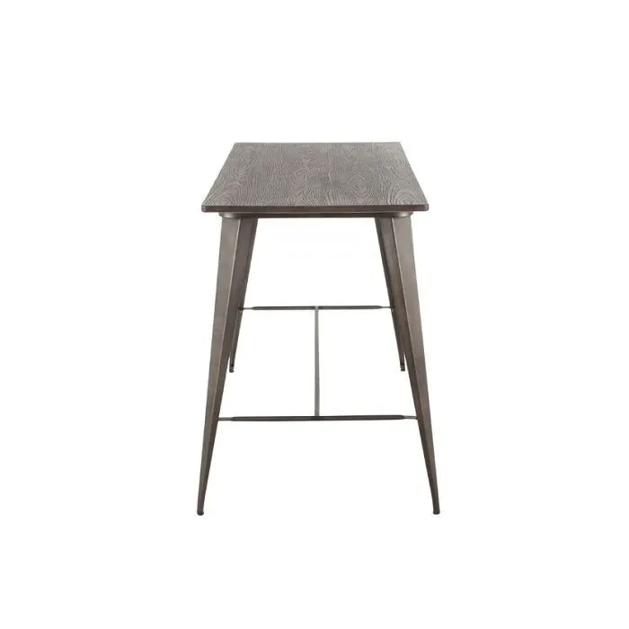 modern rectangular metal bar high bistro dining table(2)(001)